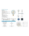 BOMBILLA LED VINTAGE G125 - E27 - 8W - 2200K - DIMABLE